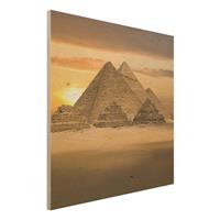 Bilderwelten Holzbild Natur & Landschaft - Quadrat Dream of Egypt
