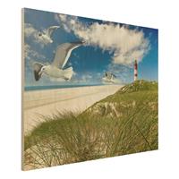 Bilderwelten Holzbild Natur & Landschaft - Querformat 4:3 Dune Breeze