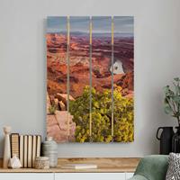 Bilderwelten Holzbild Plankenoptik Natur & Landschaft - Hochformat Dead Horse Point Canyonlands National Park USA