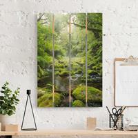 Bilderwelten Holzbild Plankenoptik Natur & Landschaft - Hochformat Bay of Plenty