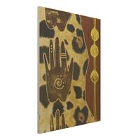 Bilderwelten Holzbild Muster - Hochformat 3:4 Touch of Africa