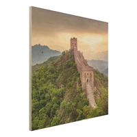 Bilderwelten Holzbild Die unendliche Mauer von China
