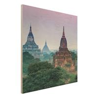 Bilderwelten Holzbild SakralgebÃude in Bagan