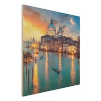 Bilderwelten Holzbild Sunset in Venice