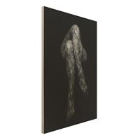 Bilderwelten Holzbild Schwarz-WeiÃŸ - Hochformat 2:3 Beine in Spitze