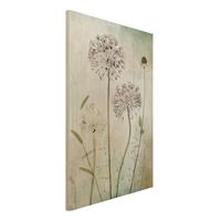 Bilderwelten Holzbild Blumen - Hochformat 2:3 LauchblÃ¼ten in Pastell