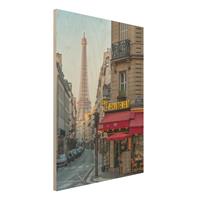 Bilderwelten Holzbild StraÃŸe von Paris