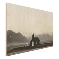 Bilderwelten Holzbild Die schwarze Kirche
