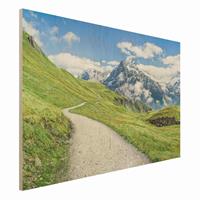 Bilderwelten Holzbild Grindelwald Panorama
