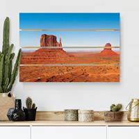 Bilderwelten Holzbild Plankenoptik Natur & Landschaft - Querformat Rambling Colorado Plateau