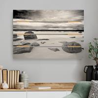 Bilderwelten Holzbild Plankenoptik Natur & Landschaft - Querformat Rocky Coast