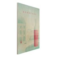 Bilderwelten Holzbild Architektur & Skyline - Hochformat 2:3 Reiseposter - Bordeaux