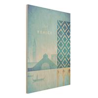 Bilderwelten Holzbild Architektur & Skyline - Hochformat 3:4 Reiseposter - Venedig