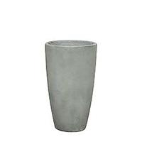Gartentraum.de Garten Vase aus Glasfaser-Beton - modern - grau - Nusco