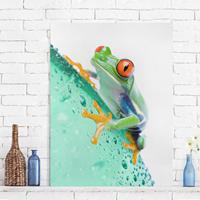 Bilderwelten Leinwandbild Tiere - Hochformat Frog