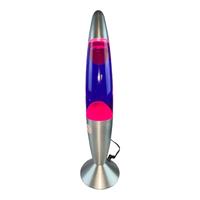 Lava Lampe Rakete 35cm Pink-Purple