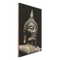 Bilderwelten Holzbild Buddha Statue Gesicht