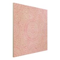 Bilderwelten Holzbild Muster Mandala Rosa