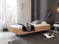 Mobistoxx Bed IXANA 90x200 cm artisan eik zonder hoofdeinde met matras met lattenbodem