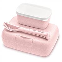 koziol CANDY READY Lunchbox-Set + Besteck-Set Lunchboxen rosa