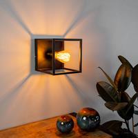 DIMEHOUSE Coen Wandlampe Vintage Quadratisch - Schwarz