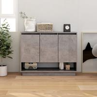 vidaXL Sideboard Betongrau 97x31x75 cm Spanplatte 