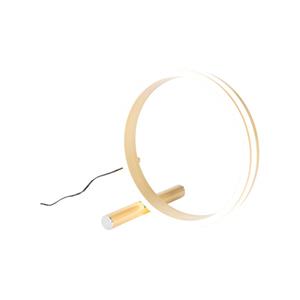 QAZQA LED Tafellamp navara - Goud/messing - Design - L 220mm