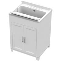 IDRALITE Schrank mit Waschbecken aus Harz 60x50 für Aussen und innen mit Waschbrett