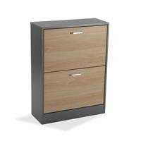 BigBuy Home Schuhschrank Braun Melamine (24 x 80 x 60 cm)