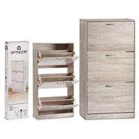 Gift Decor Schuhschrank Beige Spanplatte (24 x 116 x 60 cm)