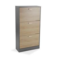 BigBuy Home Schuhschrank Braun Melamine (24 x 115 x 60 cm)