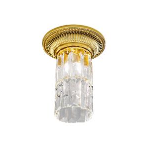 Kolarz Treppen Deckenleuchten Milord Crystal DL, Gold, transparent, Kristallglas, Metall, 0346.11.3