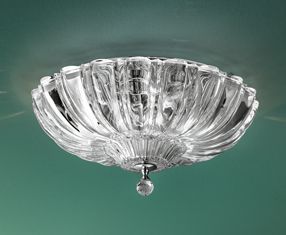 Leucos Treppen Deckenleuchten Pascale Pl 40 Ceiling Lamp Transparent, Chrom, transparent, Glas, Metall, 0000385