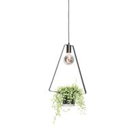 Qazqa Moderne Hanglamp Zwart Met Glas Driehoekig - Roslini
