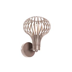 QAZQA Moderne wandlamp bruin - Frances