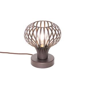 QAZQA Moderne tafellamp bruin - Frances