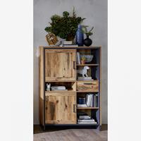 Highboard ¦ holzfarben ¦ Maße (cm): B: 100 H: 145 T: 38  - Möbel Kraft