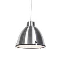 Qazqa - Industrielle Hängelampe Aluminium 38 cm dimmbar - Anteros - Aluminium