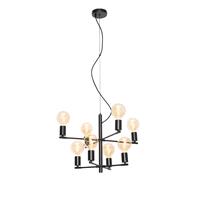 QAZQA Moderne hanglamp zwart 8-lichts - Osprey