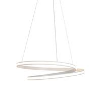 QAZQA Moderne Hängelampe weiß 74cm inkl. LED 3 Stufen dimmbar - Rowan