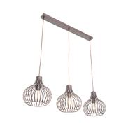 QAZQA Moderne hanglamp bruin 3-lichts - Frances