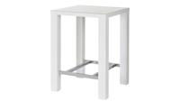 MCA furniture Bartafel Jam Bartafel hoogglans-wit, keukentafel, statafel met veiligheidsglas