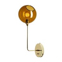 DESIGN BY US Ballroom wandlamp lang, amber, glas, mondgeblazen
