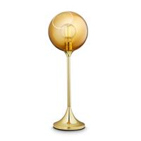 DESIGN BY US Ballroom tafellamp, amber, glas, mondgeblazen, dimbaar.
