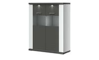 Primo Highboard   Titan ¦ grau ¦ Maße (cm): B: 106 H: 131 T: 42  - Möbel Kraft