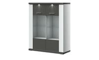 Primo Highboard   Titan ¦ grau ¦ Maße (cm): B: 106 H: 131 T: 42  - Möbel Kraft