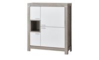 Primo Highboard  Porto ¦ weiß ¦ Maße (cm): B: 118 H: 140 T: 42  - Möbel Kraft