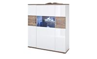 Primo Highboard  Zypern ¦ weiß ¦ Maße (cm): B: 120 H: 135 T: 37  - Möbel Kraft