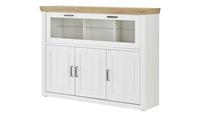 maison bleue Highboard  Xanten ¦ weiß ¦ Maße (cm): B: 163 H: 123 T: 40  - Möbel Kraft