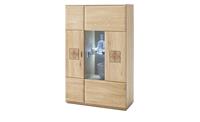 Woodford Highboard  Loggia ¦ holzfarben ¦ Maße (cm): B: 90 H: 141 T: 38  - Möbel Kraft